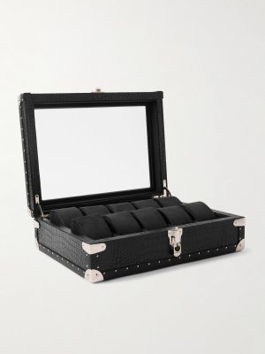 10-Piece Croc-Effect Leather Watch Box 10-Piece Croc-Effect Leather Watch Box