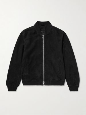 Suede Bomber Jacket