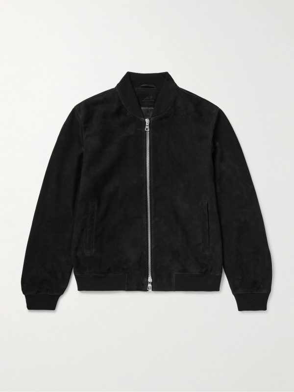 Suede Bomber Jacket