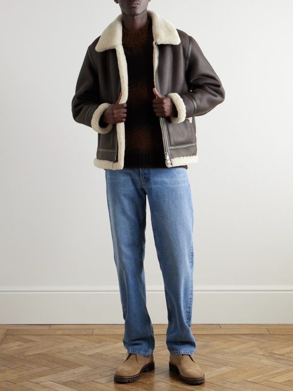 Shearling Aviator Jacket - OU Shearling Aviator Jacket - OU