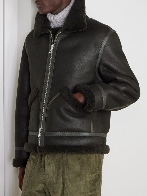 Shearling Aviator Jacket - FR Shearling Aviator Jacket - FR