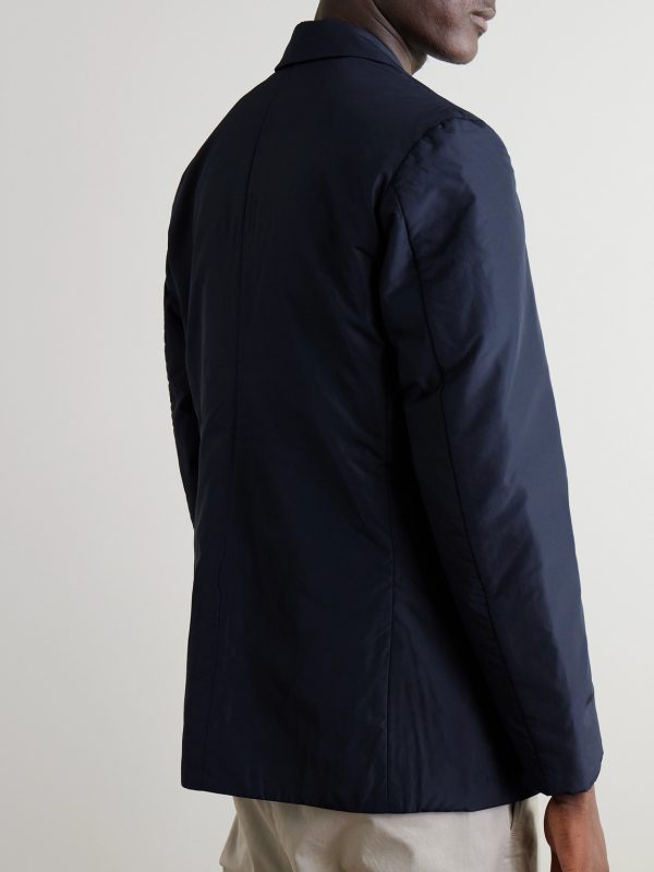 Padded Recycled-Shell Blazer - BK Padded Recycled-Shell Blazer - BK