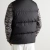 Padded Recycled-Shell Hooded Down Gilet - BK