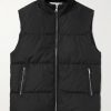 Padded Recycled-Shell Hooded Down Gilet