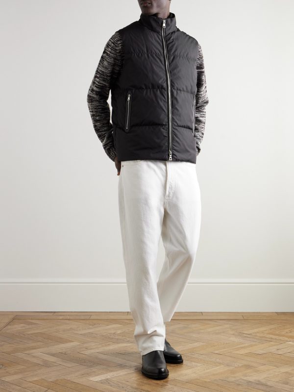 Padded Recycled-Shell Hooded Down Gilet - OU