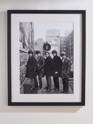 Framed 1964 Stones in Soho Print, 16'' x 20'' Framed 1964 Stones in Soho Print, 16'' x 20''