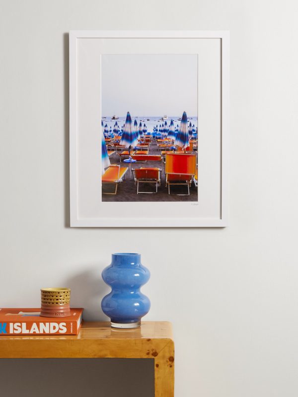 Framed 2022 Spiagga Grande Umbrellas Print, 16'' x 20'' - OU Framed 2022 Spiagga Grande Umbrellas Print, 16'' x 20'' - OU