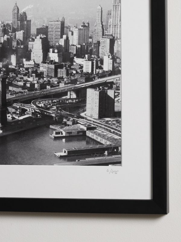 Framed 1956 Overview of Brooklyn Bridge Print, 16" x 20" - CU