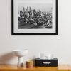 Framed 1956 Overview of Brooklyn Bridge Print, 16" x 20" - OU