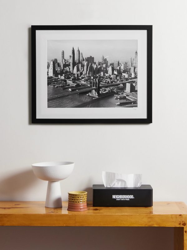 Framed 1956 Overview of Brooklyn Bridge Print, 16" x 20" - OU