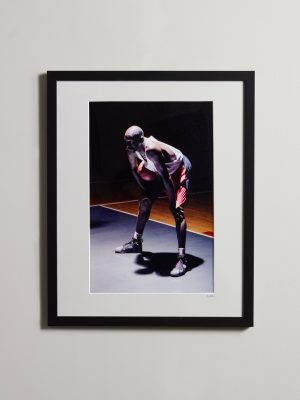 Framed 1991 Hare Jordan Print, 16" x 20"