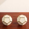 Pentagon Spice Jewels Enamel and Gold-Plated Salt and Pepper Shakers Pentagon Spice Jewels Enamel and Gold-Plated Salt and Pepper Shakers