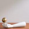 Atlas Gold-Plated Porcelain Incense Burner