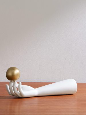 Atlas Gold-Plated Porcelain Incense Burner
