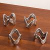 Ripple Set of Four Platinum-Plated Napkin Rings Ripple Set of Four Platinum-Plated Napkin Rings