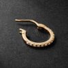 Luna Spectra Small 14-Karat Gold Diamond Single Hoop Earring - BK Luna Spectra Small 14-Karat Gold Diamond Single Hoop Earring - BK