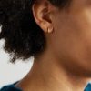 Luna Spectra Small 14-Karat Gold Diamond Single Hoop Earring - FR Luna Spectra Small 14-Karat Gold Diamond Single Hoop Earring - FR