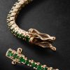 Spectra 14-Karat Gold Emerald Tennis Bracelet - BK Spectra 14-Karat Gold Emerald Tennis Bracelet - BK