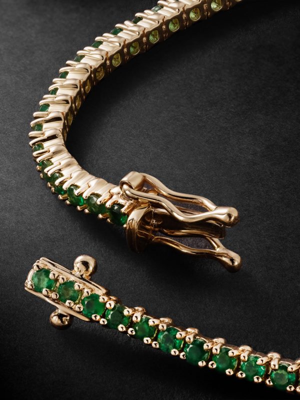 Spectra 14-Karat Gold Emerald Tennis Bracelet - BK Spectra 14-Karat Gold Emerald Tennis Bracelet - BK