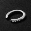 Luna Spectra Oval 14-Karat White Gold Diamond Ear Cuff - BK