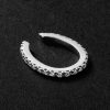 Luna Spectra Oval 14-Karat White Gold Diamond Ear Cuff