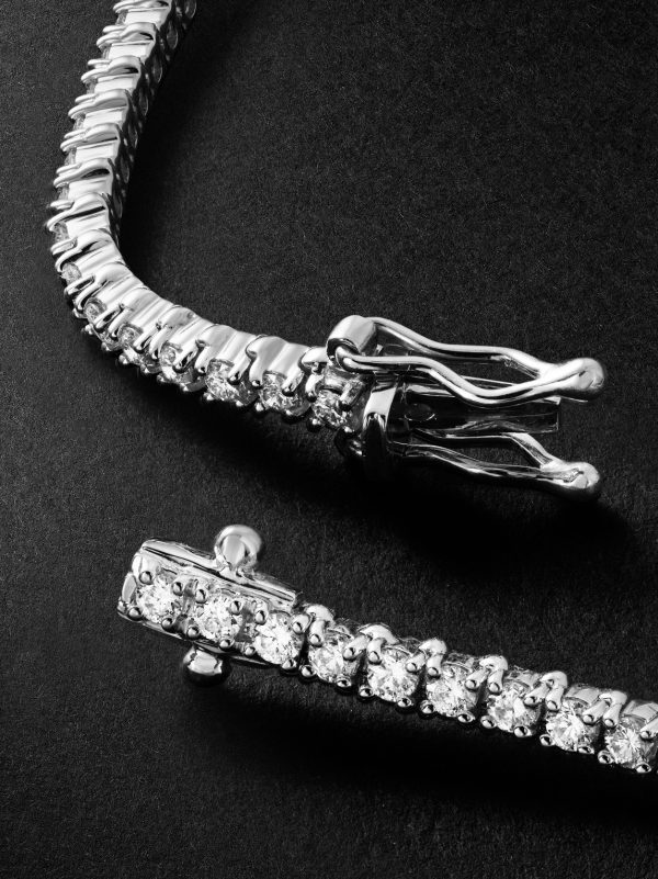 Spectra 14-Karat White Gold Diamond Tennis Bracelet - BK Spectra 14-Karat White Gold Diamond Tennis Bracelet - BK