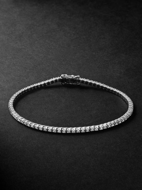 Spectra 14-Karat White Gold Diamond Tennis Bracelet Spectra 14-Karat White Gold Diamond Tennis Bracelet