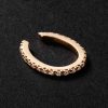 Luna Spectra Oval 14-Karat Gold Diamond Ear Cuff Luna Spectra Oval 14-Karat Gold Diamond Ear Cuff