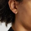Luna Spectra Small White Gold Diamond Single Hoop Earring - FR Luna Spectra Small White Gold Diamond Single Hoop Earring - FR