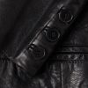 Slim-Fit Crinkled-Leather Blazer - CU