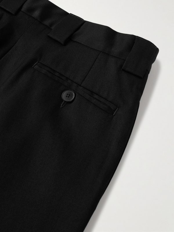 Boiler Room Wide-Leg Pleated Virgin Wool-Gabardine Trousers - CU Boiler Room Wide-Leg Pleated Virgin Wool-Gabardine Trousers - CU