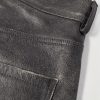 Slim-Fit Straight-Leg Distressed Leather Trousers - CU Slim-Fit Straight-Leg Distressed Leather Trousers - CU