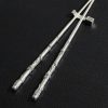 Engraved Silver Chopsticks and Hashioki Engraved Silver Chopsticks and Hashioki