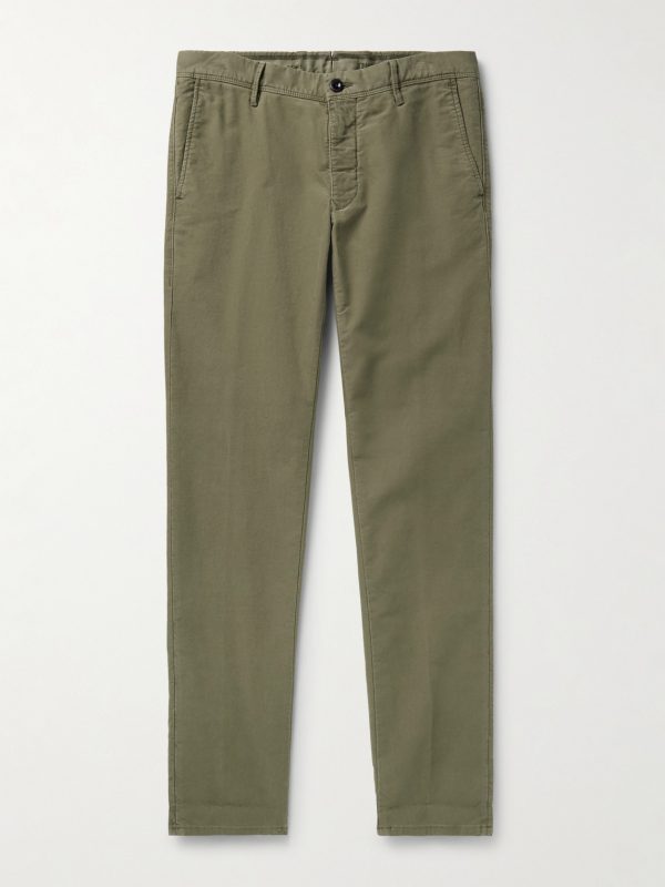 Slim-Fit Tricochino Trousers Slim-Fit Tricochino Trousers