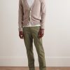 Slim-Fit Tricochino Trousers - OU Slim-Fit Tricochino Trousers - OU