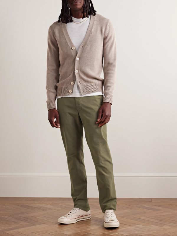 Slim-Fit Tricochino Trousers - OU Slim-Fit Tricochino Trousers - OU