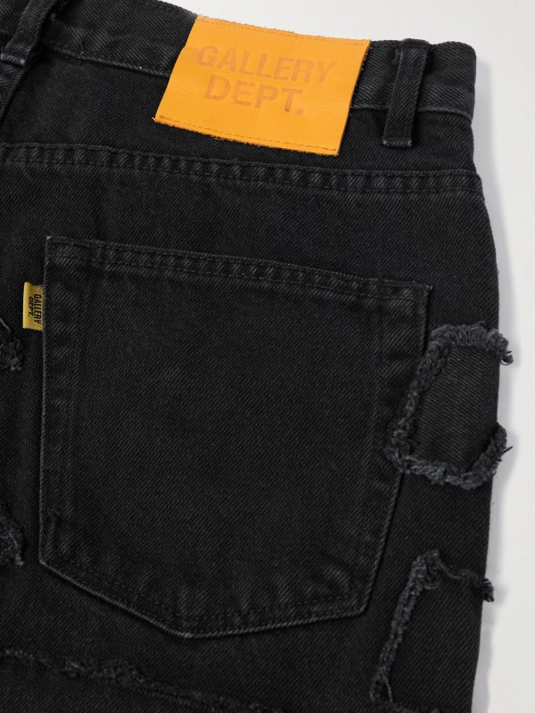 Collage 5001 Slim-Fit Frayed Patchwork Jeans - CU Collage 5001 Slim-Fit Frayed Patchwork Jeans - CU