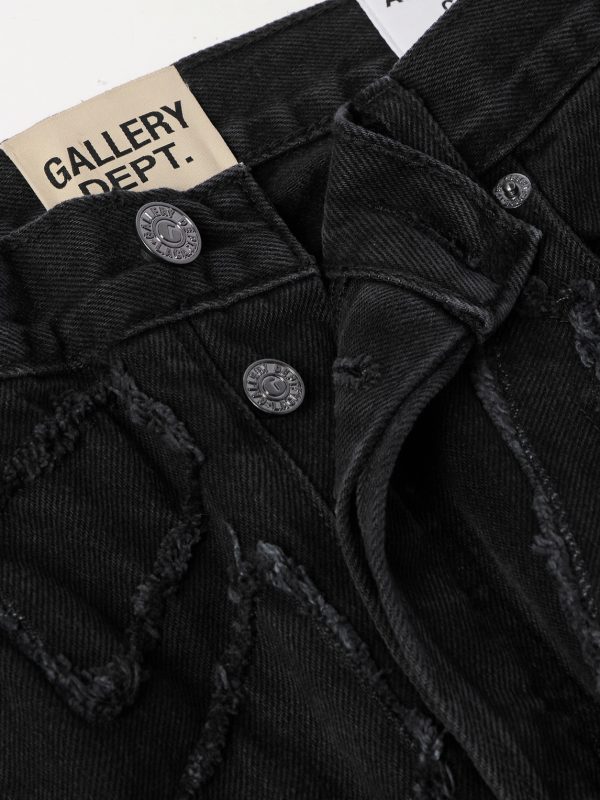 Collage 5001 Slim-Fit Frayed Patchwork Jeans - E1 Collage 5001 Slim-Fit Frayed Patchwork Jeans - E1