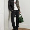 Collage 5001 Slim-Fit Frayed Patchwork Jeans - OU Collage 5001 Slim-Fit Frayed Patchwork Jeans - OU