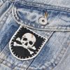 Headline Logo-Appliquéd Printed Denim Jacket - E1 Headline Logo-Appliquéd Printed Denim Jacket - E1