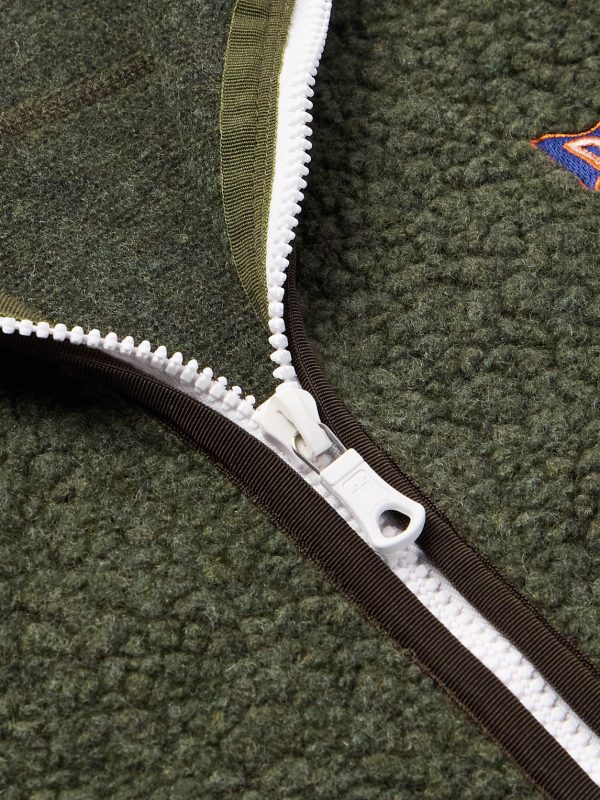 Logo-Embroidered Wool-Blend Bouclé Jacket - CU Logo-Embroidered Wool-Blend Bouclé Jacket - CU