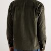 Convertible-Collar Cotton-Corduroy Shirt - BK Convertible-Collar Cotton-Corduroy Shirt - BK