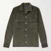 Convertible-Collar Cotton-Corduroy Shirt Convertible-Collar Cotton-Corduroy Shirt