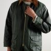 Corduroy-Trimmed Waxed-Cotton Jacket - FR