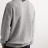 Brushed Virgin Shetland Wool Sweater - BK Brushed Virgin Shetland Wool Sweater - BK