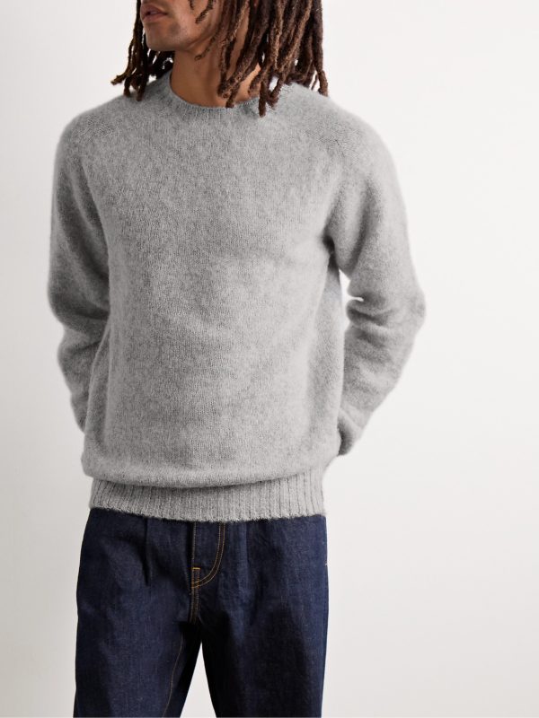 Brushed Virgin Shetland Wool Sweater - FR Brushed Virgin Shetland Wool Sweater - FR