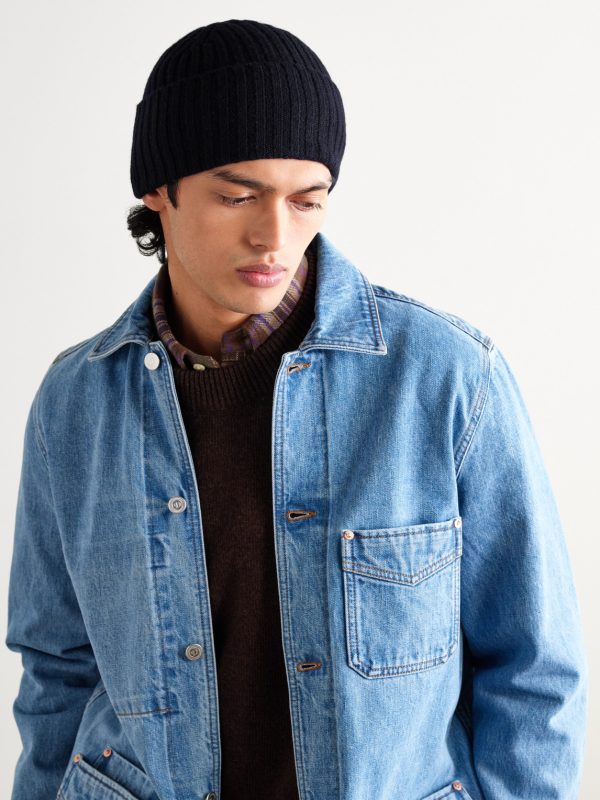 Ribbed Wool Beanie - OU