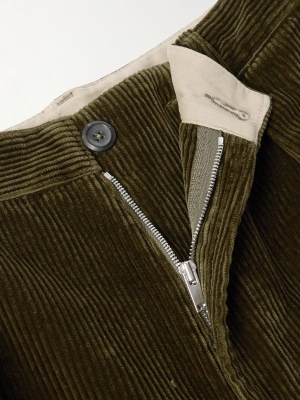 Games Straight-Leg Pleated Cotton-Corduroy Trousers - E1 Games Straight-Leg Pleated Cotton-Corduroy Trousers - E1