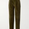 Games Straight-Leg Pleated Cotton-Corduroy Trousers Games Straight-Leg Pleated Cotton-Corduroy Trousers
