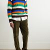 Games Straight-Leg Pleated Cotton-Corduroy Trousers - OU Games Straight-Leg Pleated Cotton-Corduroy Trousers - OU
